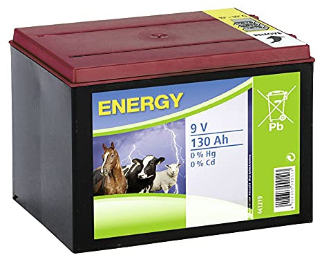 Kerbl Batterie sèche Zinc Carbone pour clôture électrique 9 V 130 Ah 441219