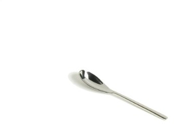 Fortessa Dragonfly 18/10 Stainless Steel Flatware Espresso Spoon, 4.1-Inch, Set of 12, Silver