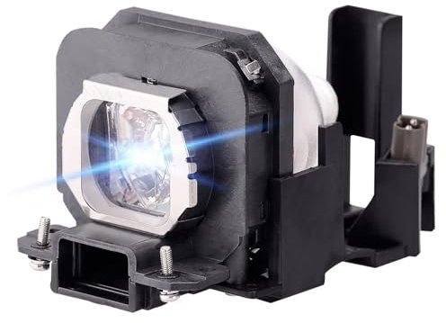 Visdia ET-LAX100 Lampe de projecteur de rechange avec boîtier pour projecteur Panasonic PT-AX100 PT-AX200 PT-AX100E PT-AX200E PT-AX100U PT-AX200U