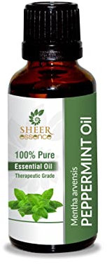 Peppermint Oil -(Mentha Arvensis)- Essential Oil 100% Pure Natural Undiluted Uncut Therapeutic Grade Oil 0.16 Fl.OZ