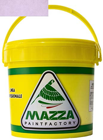 MAZZA Pittura Decorativa Per Interni Effetto Sabbiato Lt 5 Sabbia Colorificio Vernice Muro Effetto Metallizzato Cangiante Perlescente Idropittura Murale Colorata (Viola Lilla Chiarissimo Sbp3073)