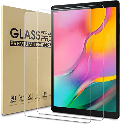 World biz [2-Pack] Screen Protector for Samsung Galaxy Tab A 10.1 2019 SM-T515/T510, Tempered Glass [Shatterproof] [Bubble Free] [High Definition] [Scratch Proof]