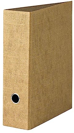 Rössler SOHO Ordner DIN A4 | Ordner A4 breit | Aktenordner A4 | Ordner breit mit Griffloch | DIN A4 Ordner mit Hebelmechanik | 320 x 285 x 85 mm | 1 Stück | Farbe: Braun | Haselnuss | Aktenordner mit Hebelmechanik und Griffloch für Dokumente, Unterlagen und Büroorganisation