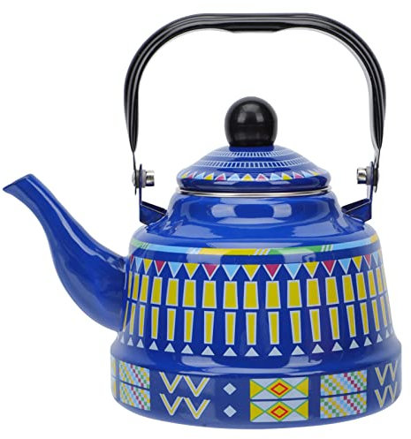 Angoily Retro Stil Wasserkocher Für Gasherde Und Induktionsherde Einfacher Befüllung Und Reinigung Großes Fassungsvermögen Für Täglichen Gebrauch