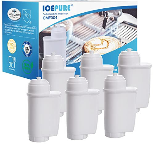 ICEPURE Wasserfilter Kaffeevollautomat für Siemens® Wasserfilter EQ Series, EQ3/EQ6/EQ9, EQ500, S700, Brita® Intenza 575491, Bosch® TCZ7003, TCZ7033, 6 stück