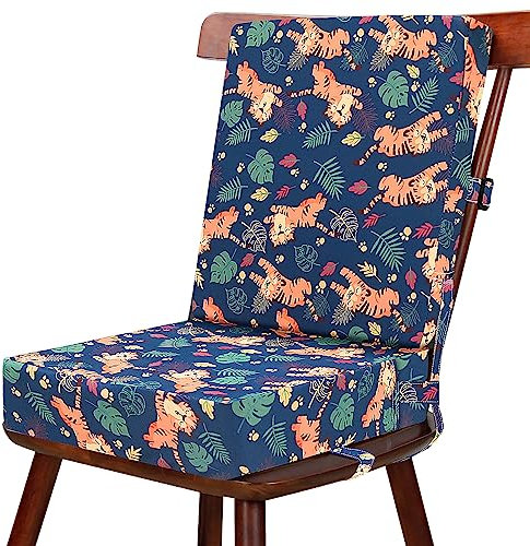 Silla elevadora infantil para la mesa – 2 asientos elevadores para niños con diferentes alturas desmontables, parte inferior antideslizante fácil de limpiar y cinturones de seguridad ajustables