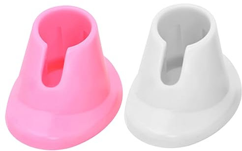 Wedhapy Nail Polish Bottle Holder 2PCS Soft Silicone Nail Polish Holder, Anti-Spill Nail Polish Stand, Tilted Nail Art Organizer Display Tools