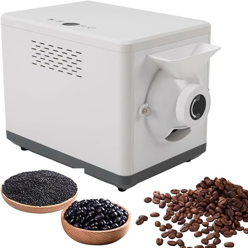 Máquina tostadora de café, máquina tostadora de café comercial de 1500 g, máquina tostadora de granos de café eléctrica multipropósito for el hogar, temperatura ajustable (0-250 ℃), for sésamo, soja,