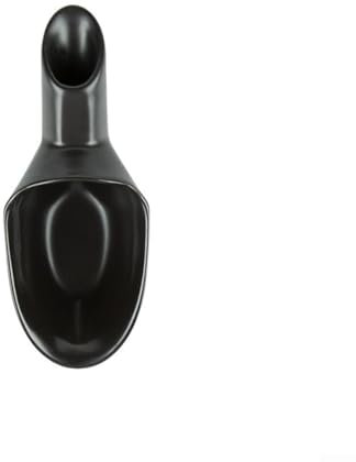 Zoegneer Cuchara para granos de café, bandeja dosificadora de 20 g, cuchara medidora de café, cuchara de cerámica en polvo (negro)