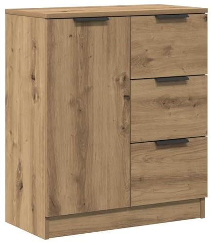 vidaXL Sideboard, Kommode mit Stauraum, Anrichte Schrank für Wohnzimmer, Beistellschrank Mehrzweckschrank, Artisan-Eiche Holzwerkstoff