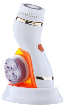 Beavorty Electric Facial Cleansing Brush for Pore Deep Cleansing Face Brush Skin Care Scrubber Without Battery Electric Exfoliator for Home Use