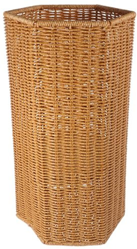 Wicker Umbrella Stand for Entryway - Freestanding Tall Storage Basket Stylish Umbrella Holder & Rack Perfect for Canes & Walking Sticks - Elegant Home