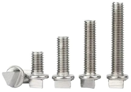 Generisch Diebstahlsicherungsschrauben mit äußerem Dreieckskopf, dreieckige Sicherheitsschrauben M6 M8 M10, Edelstahl 304, 2–10 Stück(M6x20(10pcs))