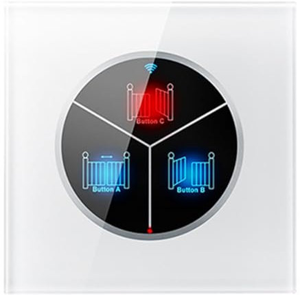 Sxmrmnx Wireless Garage Door Opener Remote WiFi Switch Universal Controlled by Smartphone for Automatic Gate Opener