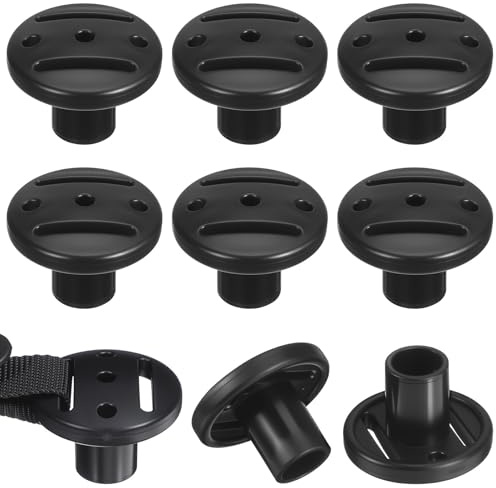 COLLBATH 8 Stück Zeltstangenkappen aus Kunststoff Trekkingstockspitzen mit 125mm Innendurchmesser Schutzkappen für Outdoor Zeltstangen Camping und Wandern