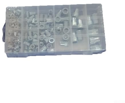 Opatiny 190 Stück Edelstahl Blindnietmuttern Sortiment Kit mit Bolzen und Schrauben M3 M4 M5 M6 M8 M10 M12 für Automobil-, Möbel- und Industrieanwendungen