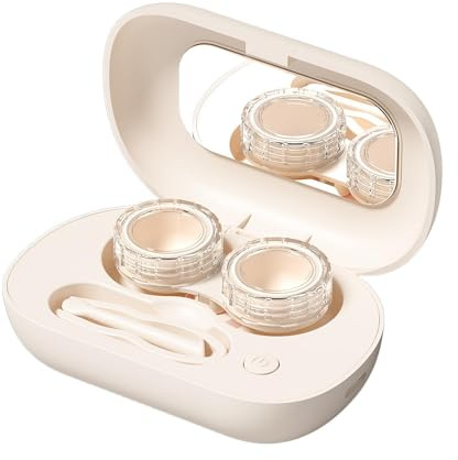Limpiador Ultrasónico De Lentillas, portátil, recargable por USB y con | Máquina De Limpieza De Lentillas Para Hombres Mujeres Hogar Oficina Dormitorio Viajes Negocios Trayectos