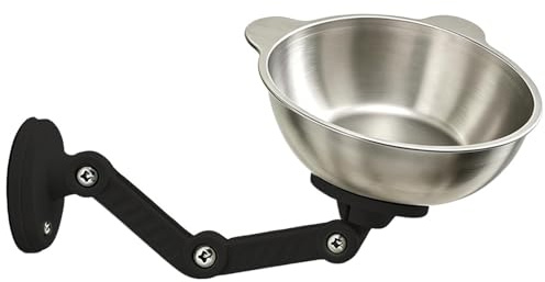 per Cani da Parete | Alimentatore Regolabile in Acciaio rialzato,Ciotole Per Gatti,Per Alimentazione Quotidiana Di Più Animali Domestici Interno Esterno Casa Viaggio
