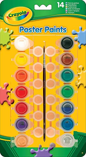 Crayola 5039780 - Plakatfarben, 14 Stück