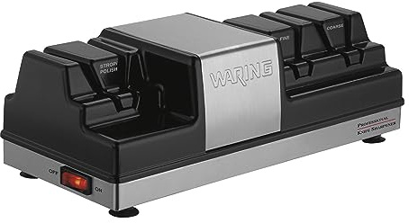 Waring Commercial Professional Knife Sharpener with 3 Stations, NSF Approved