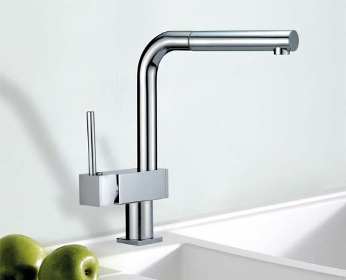 HAC24 Spültischarmatur Küche Chrom mit Brause ausziehbar Wasserhahn Spültisch Mischbatterie Armatur Spüle Einhand Küchenarmatur