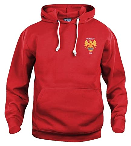 Old School Football Manchester United 1958 Fußball Kapuzenpullover Größen S-XXXL Gesticktes Logo