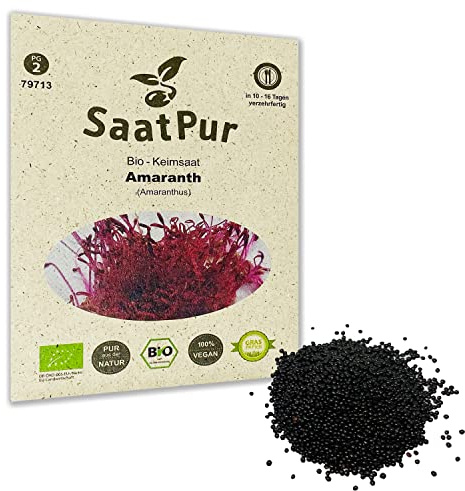 Amarath BIO Keimsprossen von SaatPur - Keimsaat für die Sprossenzucht zuhause - 10g