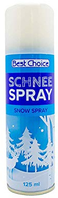 Unbekannt Sprüh-Schnee in der Dose 125 ml | Dekoschnee Kunstschnee Snow Spray