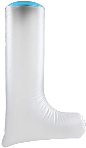 66cm Wasserdichter Verband Beinschutz, Duschschutz Fuß, Gipsschutz Duschsack, Erwachsene Kurze Beine in Blau Tauchmaterial Ringe PVC-Dusche Schutzhülle(Erwachsene kurze Beine)