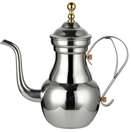 TOPBATHY Edelstahl Topf Sieb Mit Langem Auslauf Für Tee Kaffee Filter Stabil Und Langlebig Für Home Office Küche Leicht Und Praktisch Zu Verwenden