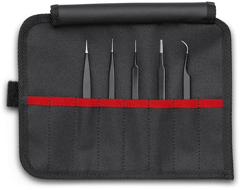 KNIPEX Universalpinzetten-Set ESD 5-teilig, 92 00 01 ESD
