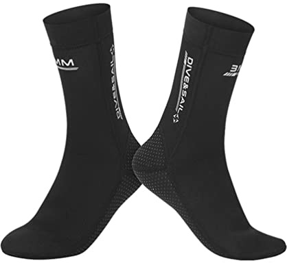 YuanDiann 3MM Neoprensocken Herren DamenTauchsocken für Neoprenanzug wasserdichte Strand Tauchen Schnorcheln Surfen Schwimmen Segeln rutschfest Schwimmsocken Thermosocken