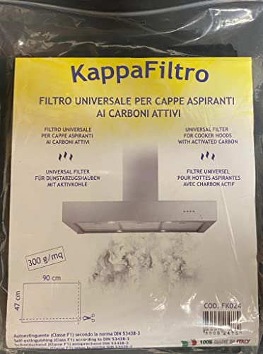 FIGEVIDA Filtro Universale Per Cappe Aspiranti Ai Carboni Attivi FK024