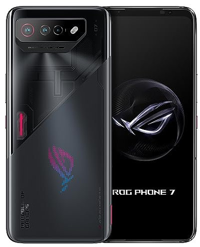 ROG Phone 7, EU Official, Black, 256GB Storage and 12GB RAM, 6.78 Inches, Snapdragon 8 Gen 2.