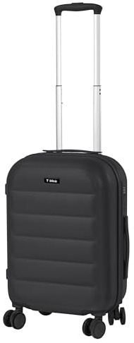 T-LOVENDO.ES Maleta de Viaje Cabina Trolley 20” (40L). Equipaje de Mano. 4 Ruedas Dobles. 57x37x23cm. Material ABS Semirigida. Cerradura o Candado TSA con combinación numérica. Asa telescópica. Negra