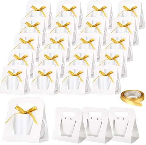 Motipuns 24 Stück Tassen-Boxen für Geschenke, 325 ml, Kaffeetassen-Geschenkboxen mit 1 Rolle Band, Sublimations-Tasse, Geschenktüten, Geschenkverpackung, Box für Sublimation, Kaffeetassen, Rohlinge,