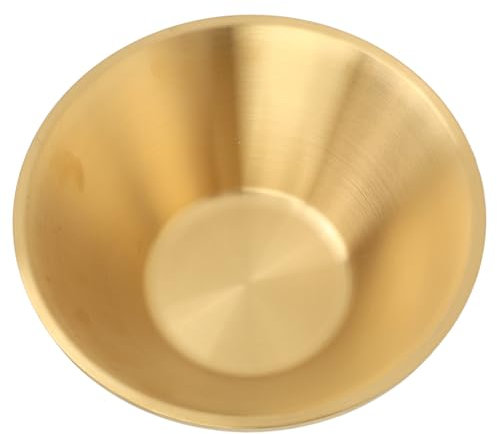 Tangxi Ensaladeras de Acero Inoxidable, Ensaladeras de Metal, Doble Capa Duradera, Versátil para el Hogar (18 cm)