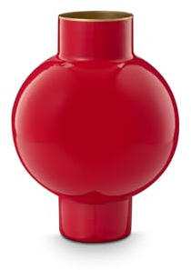 Pip Studio Metall Vase Klein Rot 24cm