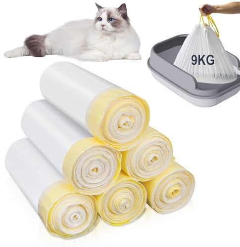 Katzentoilettenbeutel, 120 Stück Katzenklo Beutel 58X35 cm, Beutel Für Katzentoilette, Müllbeutel Für Haustier, Selbstreinigende Katzentoilette Müllbeutel Mit Tragegriff