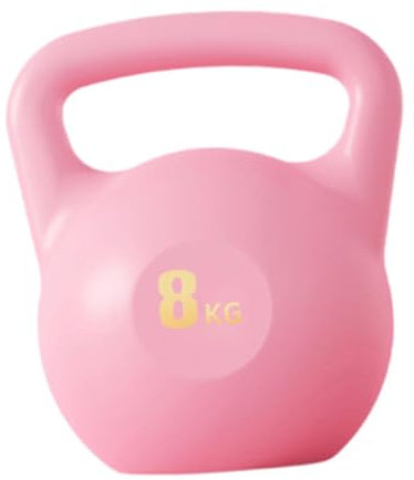 JISADER Wassergefüllte Kettlebell, Wasser Kettlebell, Fitness Kettlebell Training für Hüftheben, Rosa 8kg