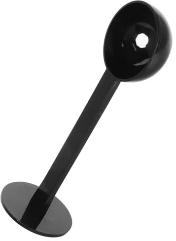 BUGUUYO Cuillère Doseuse En Plastique Pour Café Moulu Et Grains, Presse à Café Intégré, Capacité Précise, Outil Multifonction Pour Maison Et Voyage, Noire Compacte Et Légère
