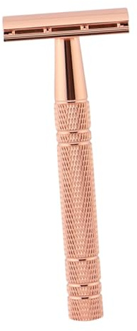FRCOLOR 2St Rasierer razor messerscharfer zinkleimverband Rasierer für Hotel Doppelmesser Haarrasierer Bartrasierer Rasiermesser aus Metall Griff ist aus Aluminium Golden