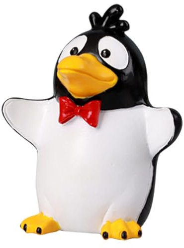 Ghjkldha Brillenhalter, Pinguin-Brillen-Organizer, dekorative Schreibtischfigur, Schmuck- und Zubehöraufbewahrung für Schlafzimmer, Bücherregal, Nachttisch, Büros, 12 x 10 x 7 cm