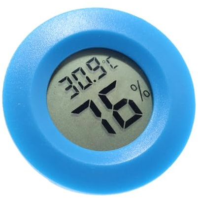 INOOMP Termometro Igrometro Misuratore Temperatura e Umidità Visualizzazione in Gradi Celsius Piccolo e Leggero Facile Da Montare Parete Per e Magazzino