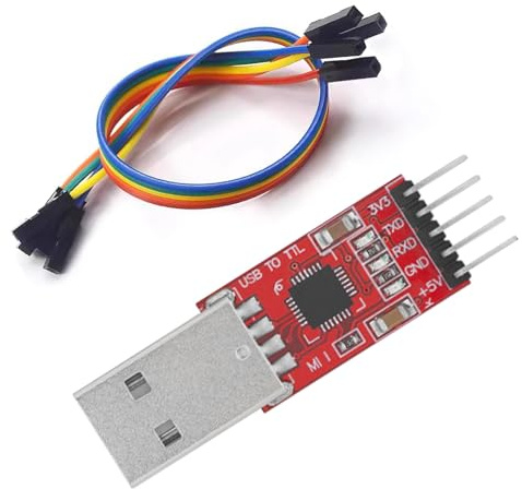 Helweet CP2102 USB Zu TTL Konverter, CP2102 USB Zu Seriell Modul, Computer Zubehor, Computer-Adapter Modul, RS-232, Multifunktionales Debug-Tool Mit Verbindungskabel, Kompatibel mit Win10, Win8, Win7