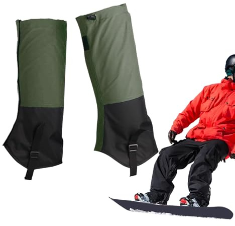 Polainas de pierna para hombre, protector impermeable a prueba de serpientes, cubierta portátil para piernas para nieve, al aire libre, mujeres, hombres, senderos, invierno, senderismo, caza, escalada