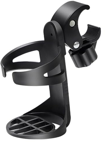 GALPADA Portavasos para Silla de Ruedas y Andador Soporte Ajustable para Botellas y Biberones Compatible con Cochecitos y Bicicletas Resistente y Fácil de Instalar