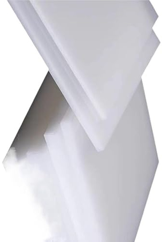 2 Stück weiße Polypropylenplatten – 6–10 mm dicker technischer Kunststoff for Heimwerkerprojekte und industrielle Anwendungen(100x100x10mm)