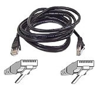 Belkin Cat5e 6 ft – 1 x RJ-45; 1 x RJ-45 Network Cable (6ft, Black 1.8 m, Black 1 x RJ-45; 1 x RJ-45, Black, 1.8 m, RJ-45, RJ 45, Black)