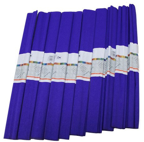 Staufen 617148 - Krepppapier 10 Rollen 50 x 250 cm saphir - blau